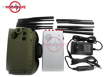 10 Bands Handheld Signal Jammer , Cell Phone Blocking Device With Built In Battery