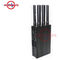 Black Shell Wifi Signal Jammer Six Antennas Rechargeable Powerful Battery For Outdoors