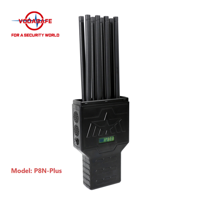 Handheld Phone Signal Jammer 8 Antennas For Jamming Phone WiFi GPS Signal