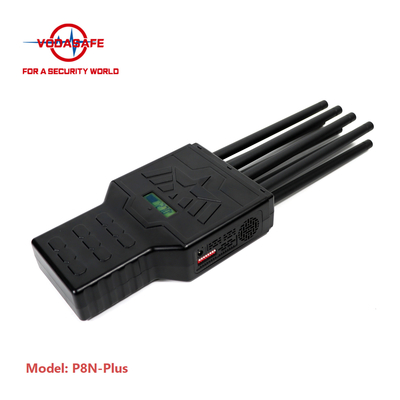 Handheld Phone Signal Jammer 8 Antennas For Jamming Phone WiFi GPS Signal